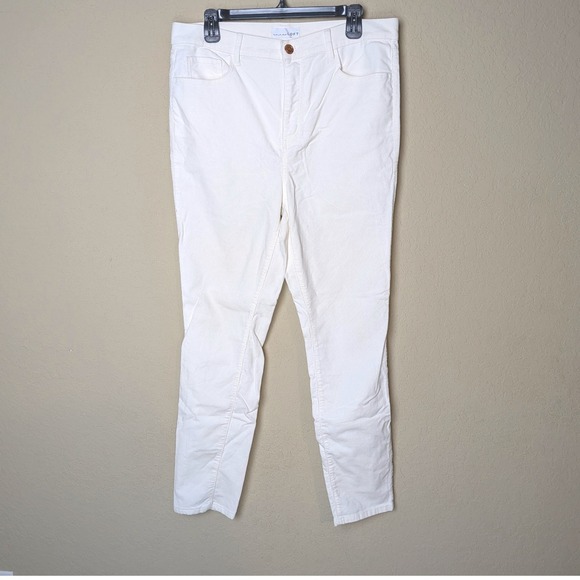 Loft Corduroy White‎ pants Soft and Cozy Coastal Casual size 31 - Picture 1 of 6